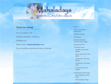 Tablet Screenshot of mahaladays.com